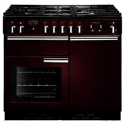 Rangemaster Professional + 100 Dual Fuel Range Cooker Cranberry